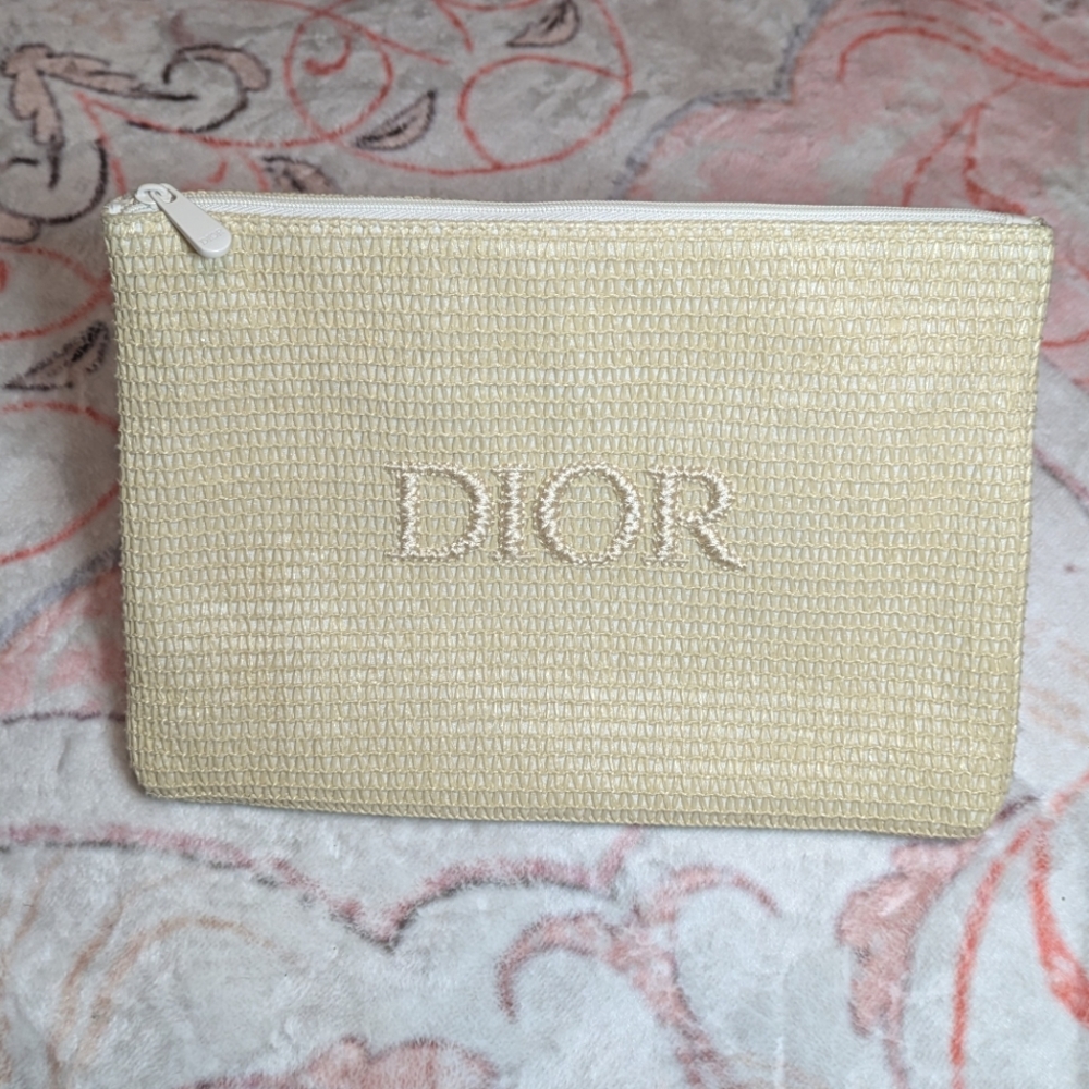 Dior Cream Cosmetic Bag